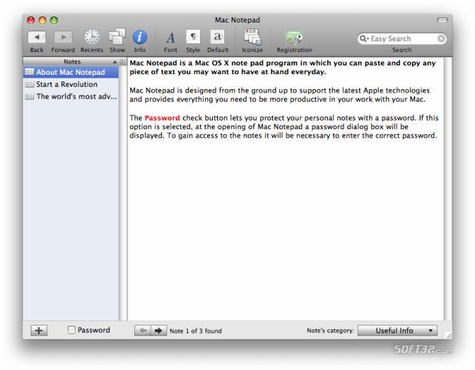 Notepad download for mac os x